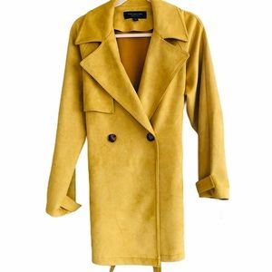 COPY - Andrew Mark Mustard Wrap Pea Coat